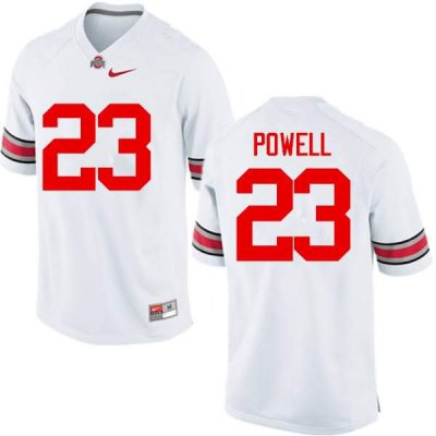 Men's Ohio State Buckeyes #23 Tyvis Powell White Nike NCAA College Football Jersey Breathable BVS0044YO
